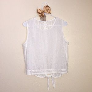 H&M transparent blouse/white